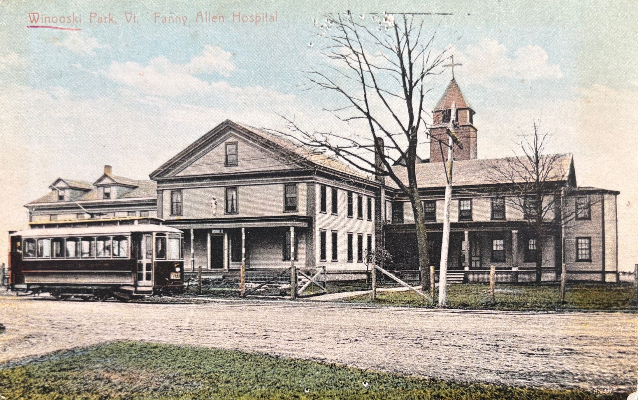Electric Trolley at Fanny Allen Hospital
